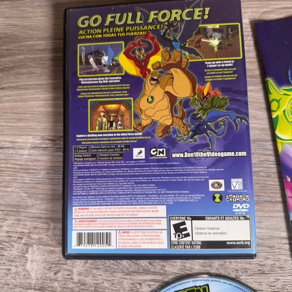 Ben 10: Alien Force (PlayStation 2, 2008) CIB Complete w/‎ Manual TESTED - Picture 5 of 5